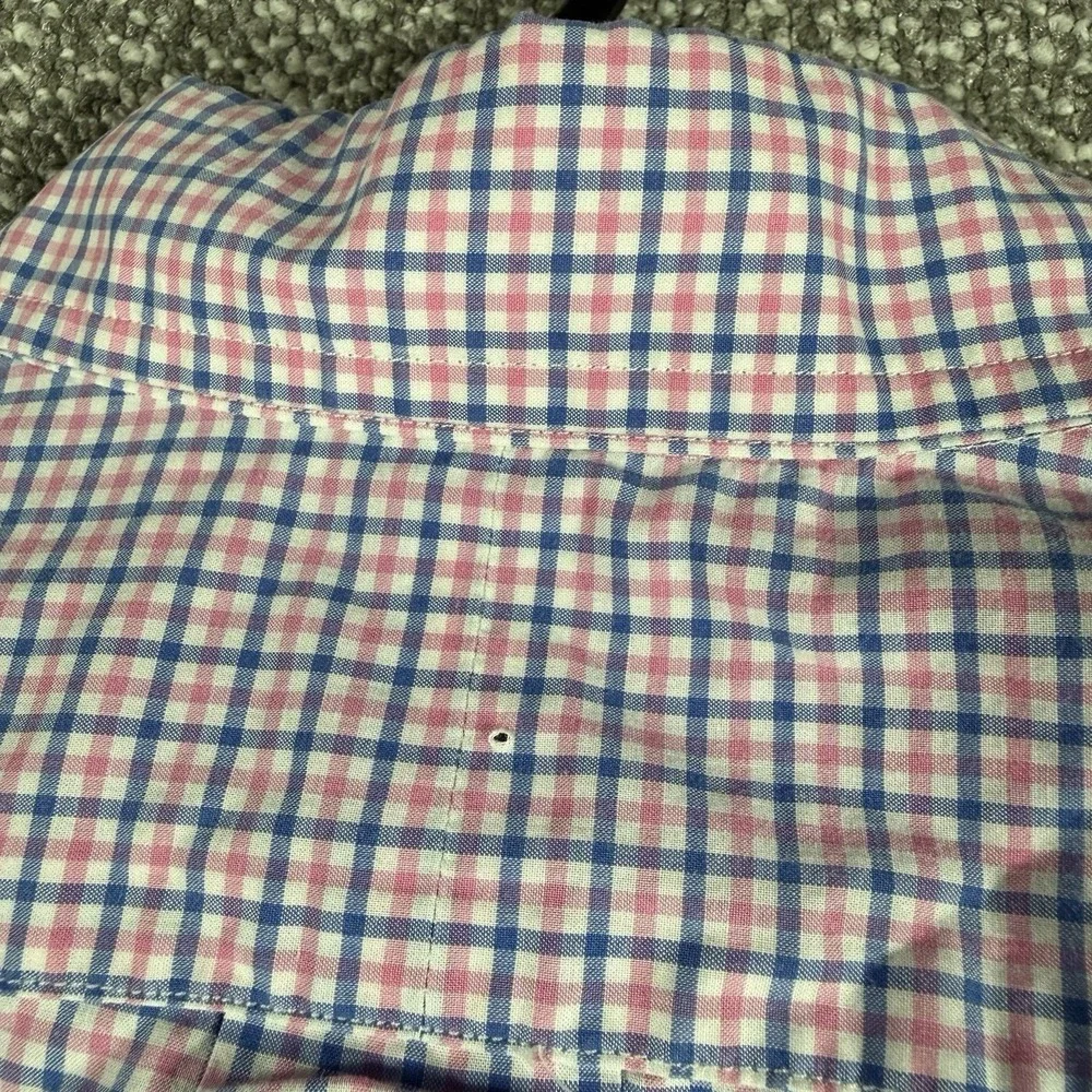 Polo Ralph Lauren Button Down‎ Shirt Mens Small Pink Blue Plaid Dress Spring